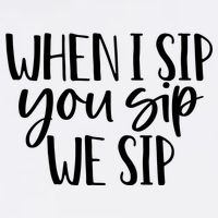 When I Sip You Sip We Sip Funny Bachelorette Bridal Party Gift Garment-Dyed Sweatshirt