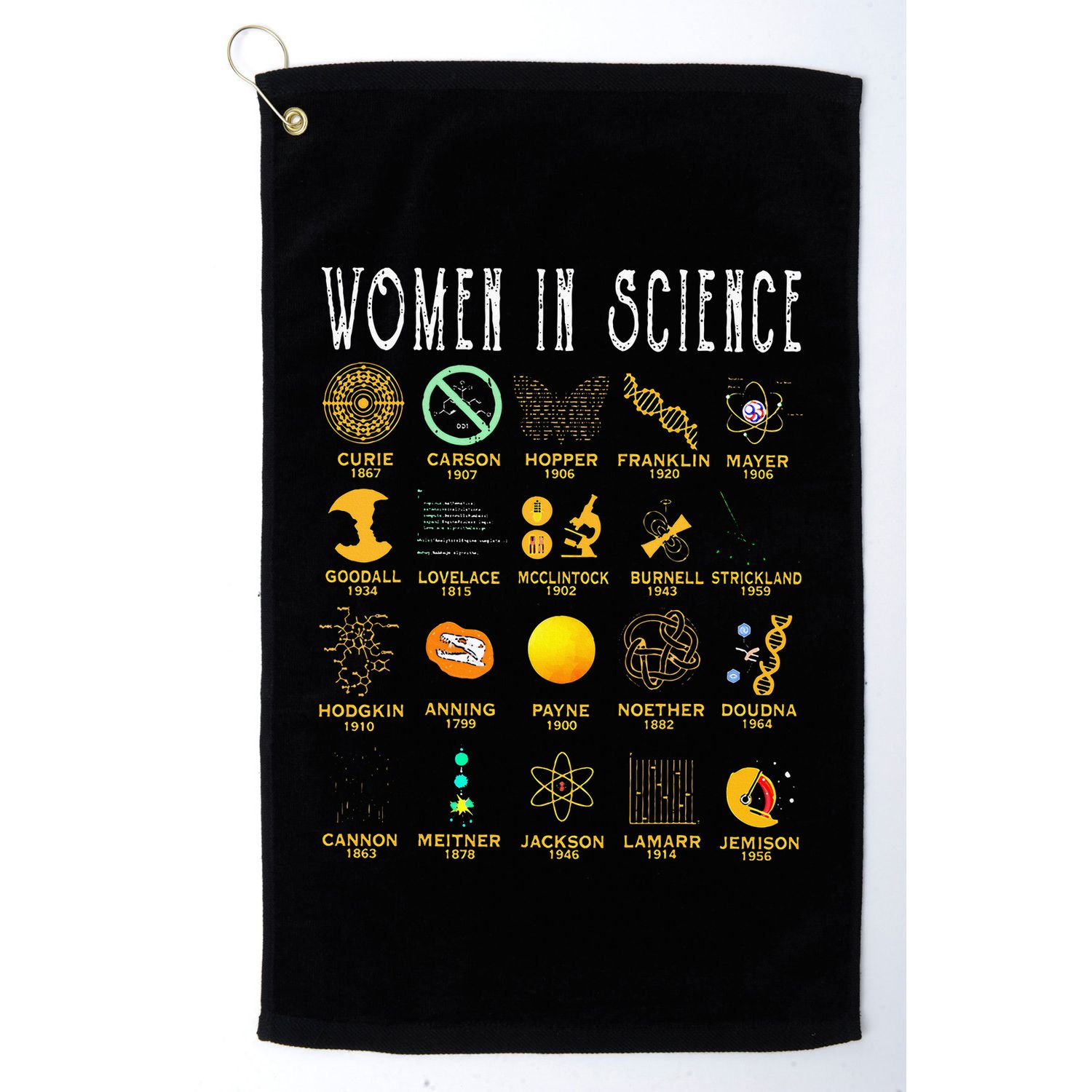 Women In Science Golf Towel