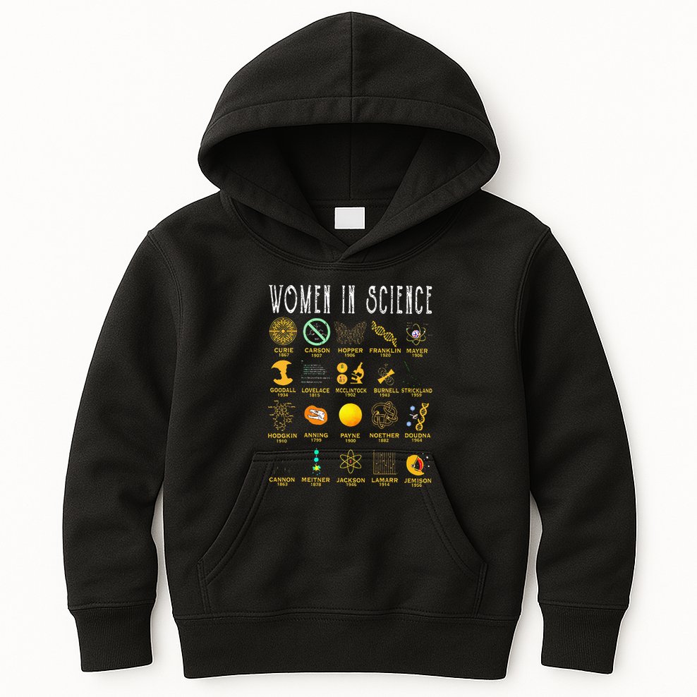 Women In Science Kids Hoodie