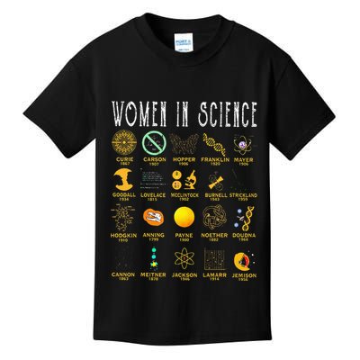 Women In Science Kids T-Shirt