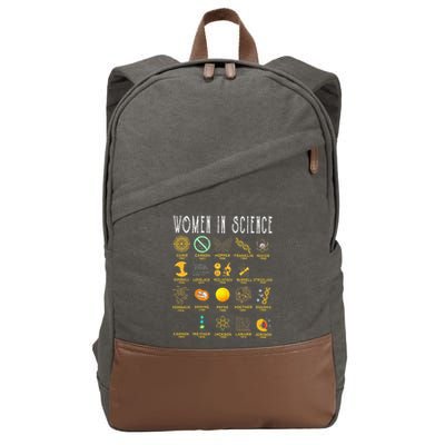 Women In Science Cotton Canvas Backpack