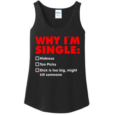 Why I'm Single Hideous Too Picky Dick Is Too Big ,Might Kill Someone Ladies Essential Tank