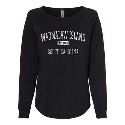 Wadmalaw Island South Carolina Sc Vintage Womens California Wash Sweatshirt