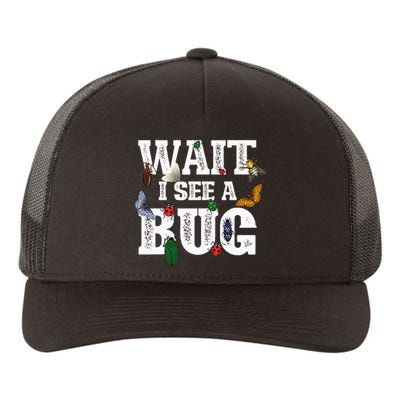 Wait I See A Bug Entomology Insect Collector Entomologist Yupoong Adult 5-Panel Trucker Hat