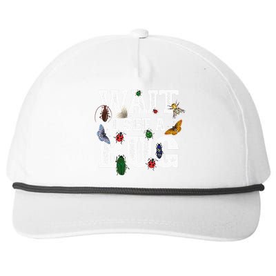 Wait I See A Bug Entomology Insect Collector Entomologist Snapback Five-Panel Rope Hat