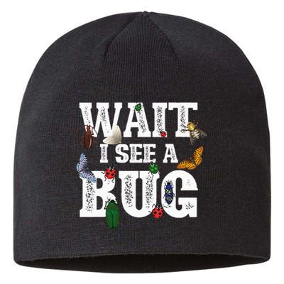 Wait I See A Bug Entomology Insect Collector Entomologist Sustainable Beanie