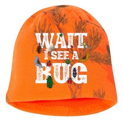 Wait I See A Bug Entomology Insect Collector Entomologist Kati - Camo Knit Beanie