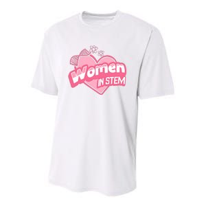 Women In Stem For Science Teacher Youth Performance Sprint T-Shirt