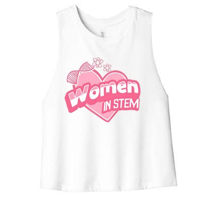 Women In Stem For Science Teacher Women's Racerback Cropped Tank