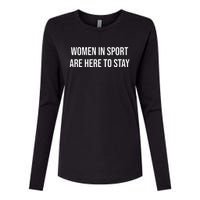 Women In Sport Are Here To Stay Womens Cotton Relaxed Long Sleeve T-Shirt