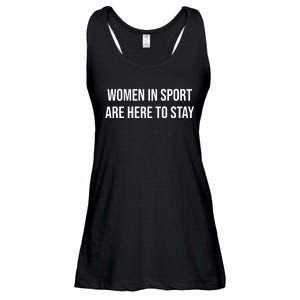 Women In Sport Are Here To Stay Ladies Essential Flowy Tank