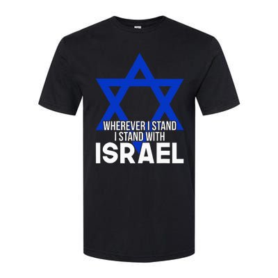 Wherever I Stand I Stand With Israel Softstyle® CVC T-Shirt