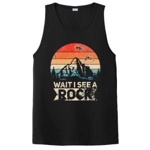 Wait I See A Rock Funny Geologist Idea PosiCharge Competitor Tank