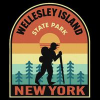 Wellesley Island State Park New York Retro Hiking Cooling Performance Crew T-Shirt