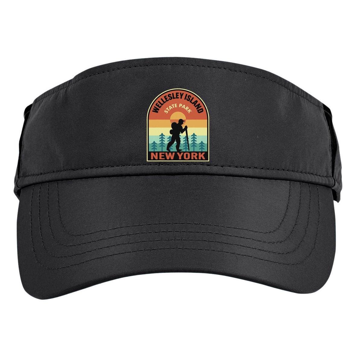 Wellesley Island State Park New York Retro Hiking Adult Drive Performance Visor