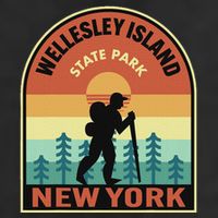 Wellesley Island State Park New York Retro Hiking Adult Drive Performance Visor