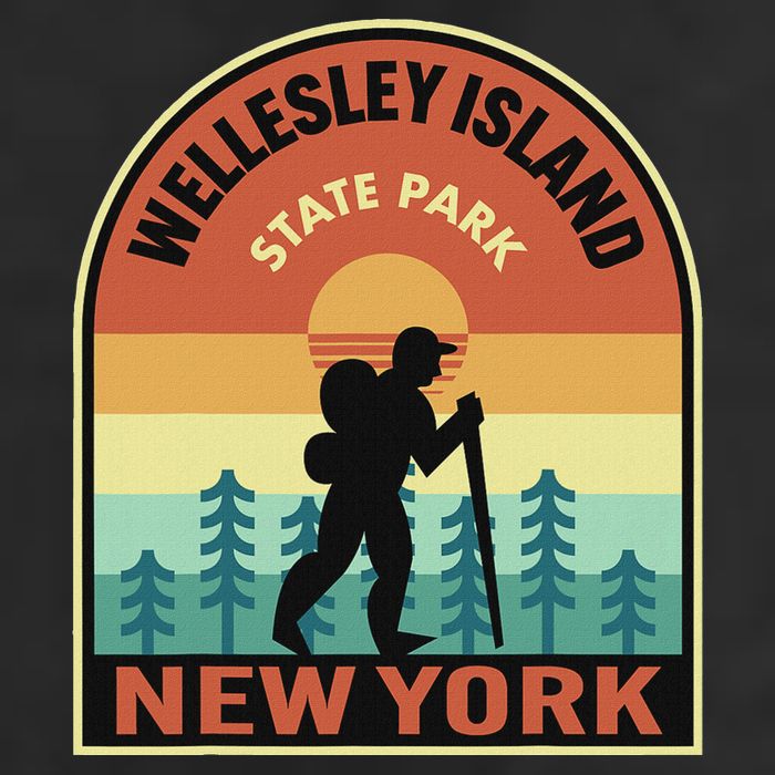 Wellesley Island State Park New York Retro Hiking Adult Drive Performance Visor
