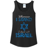 Wherever I Stand I Stand With Israel Ladies Essential Tank