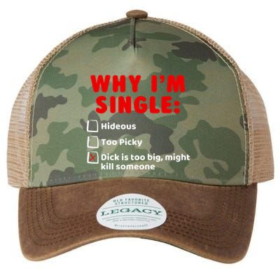 Why IM Single Hideous Too Picky Dick Is Too Big Legacy Tie Dye Trucker Hat