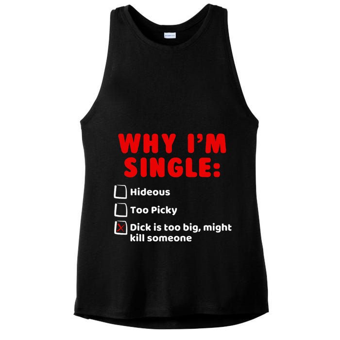 Why IM Single Hideous Too Picky Dick Is Too Big Ladies PosiCharge Tri-Blend Wicking Tank
