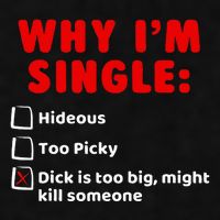 Why IM Single Hideous Too Picky Dick Is Too Big Ladies PosiCharge Tri-Blend Wicking Tank
