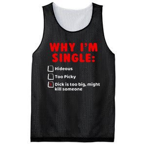 Why IM Single Hideous Too Picky Dick Is Too Big Mesh Reversible Basketball Jersey Tank