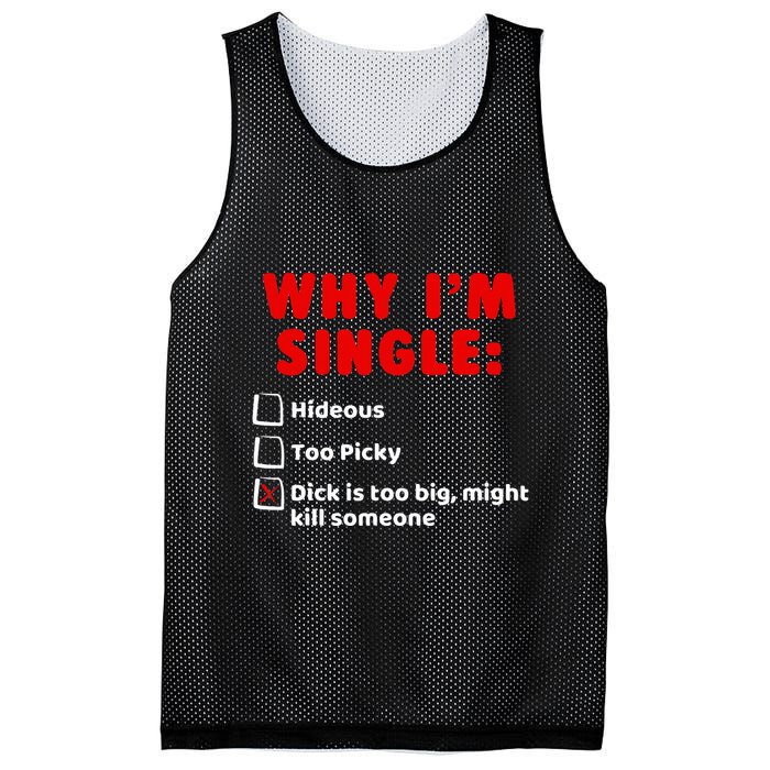 Why IM Single Hideous Too Picky Dick Is Too Big Mesh Reversible Basketball Jersey Tank