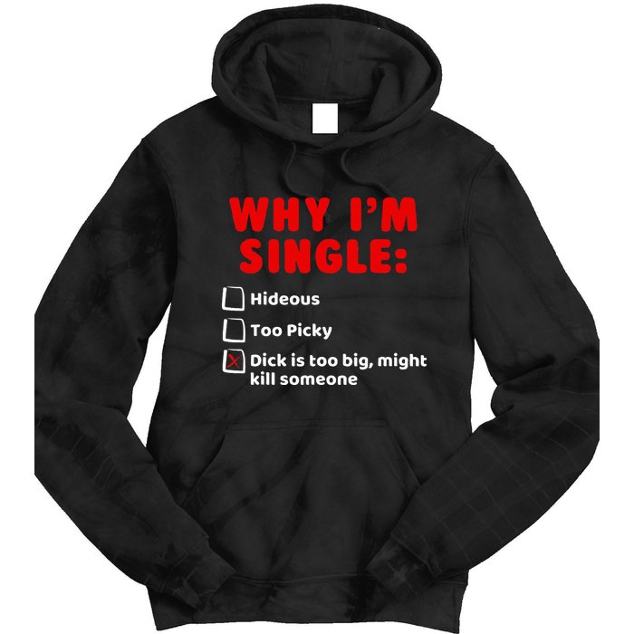Why IM Single Hideous Too Picky Dick Is Too Big Tie Dye Hoodie