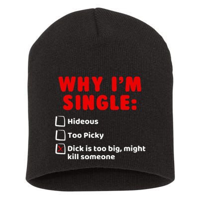 Why IM Single Hideous Too Picky Dick Is Too Big Short Acrylic Beanie