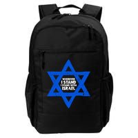 Wherever I Stand I Stand With Israel Jewish Distressed Backpack