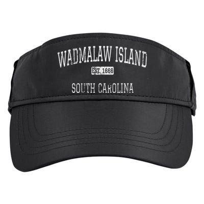 Wadmalaw Island South Carolina Sc Vintage Adult Drive Performance Visor