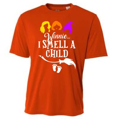 Winnie I Smell A Child Halloween Pregnancy Announcet Mom Funny Gift Cooling Performance Crew T-Shirt