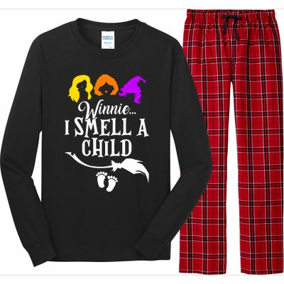 Winnie I Smell A Child Halloween Pregnancy Announcet Mom Funny Gift Long Sleeve Pajama Set