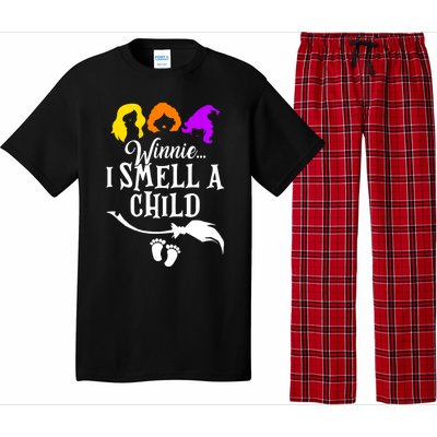 Winnie I Smell A Child Halloween Pregnancy Announcet Mom Funny Gift Pajama Set