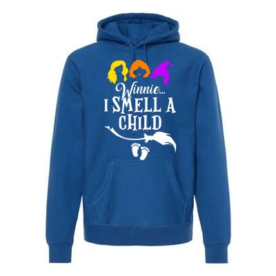 Winnie I Smell A Child Halloween Pregnancy Announcet Mom Funny Gift Premium Hoodie