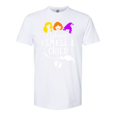 Winnie I Smell A Child Halloween Pregnancy Announcet Mom Funny Gift Softstyle CVC T-Shirt