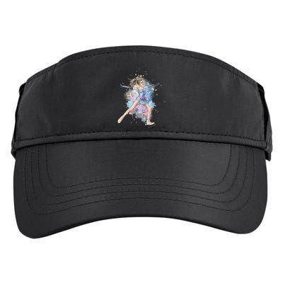 Watercolor Ice Skater Girl | Ice Skating Adult Drive Performance Visor