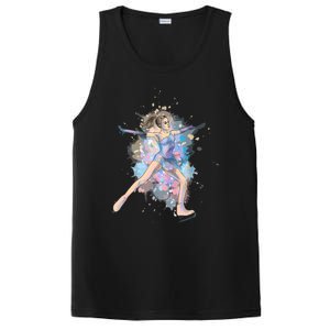 Watercolor Ice Skater Girl | Ice Skating PosiCharge Competitor Tank