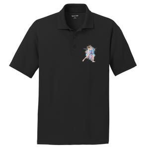 Watercolor Ice Skater Girl | Ice Skating PosiCharge RacerMesh Polo