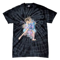 Watercolor Ice Skater Girl | Ice Skating Tie-Dye T-Shirt