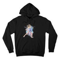 Watercolor Ice Skater Girl | Ice Skating Tall Hoodie