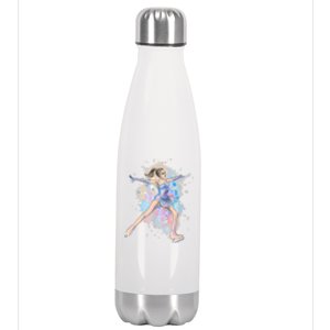 Watercolor Ice Skater Girl | Ice Skating Stainless Steel Insulated Water Bottle