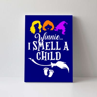 Winnie I Smell A Child Halloween Pregnancy Announcet Mom Gift Canvas