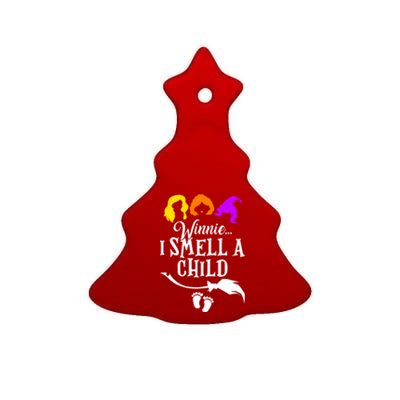 Winnie I Smell A Child Halloween Pregnancy Announcet Mom Gift Ceramic Tree Ornament