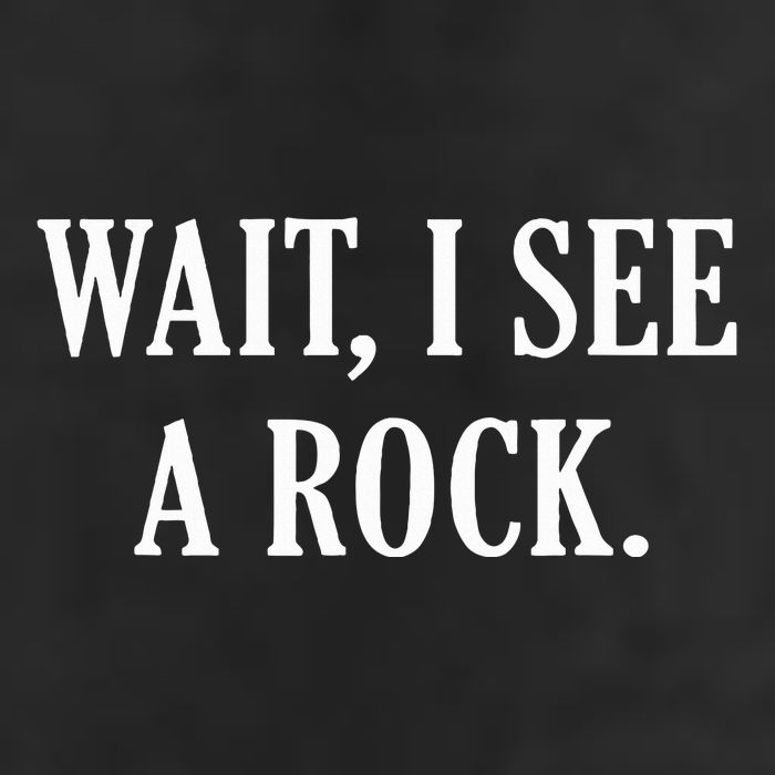 Wait I See A Rock Funny Geology Lover Adult Drive Performance Visor