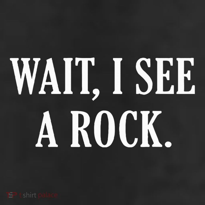 Wait I See A Rock Funny Geology Lover Microfiber Hand Towel