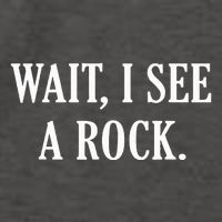 Wait I See A Rock Funny Geology Lover Vector Backpack