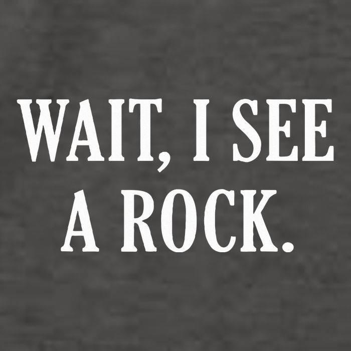 Wait I See A Rock Funny Geology Lover Vector Backpack