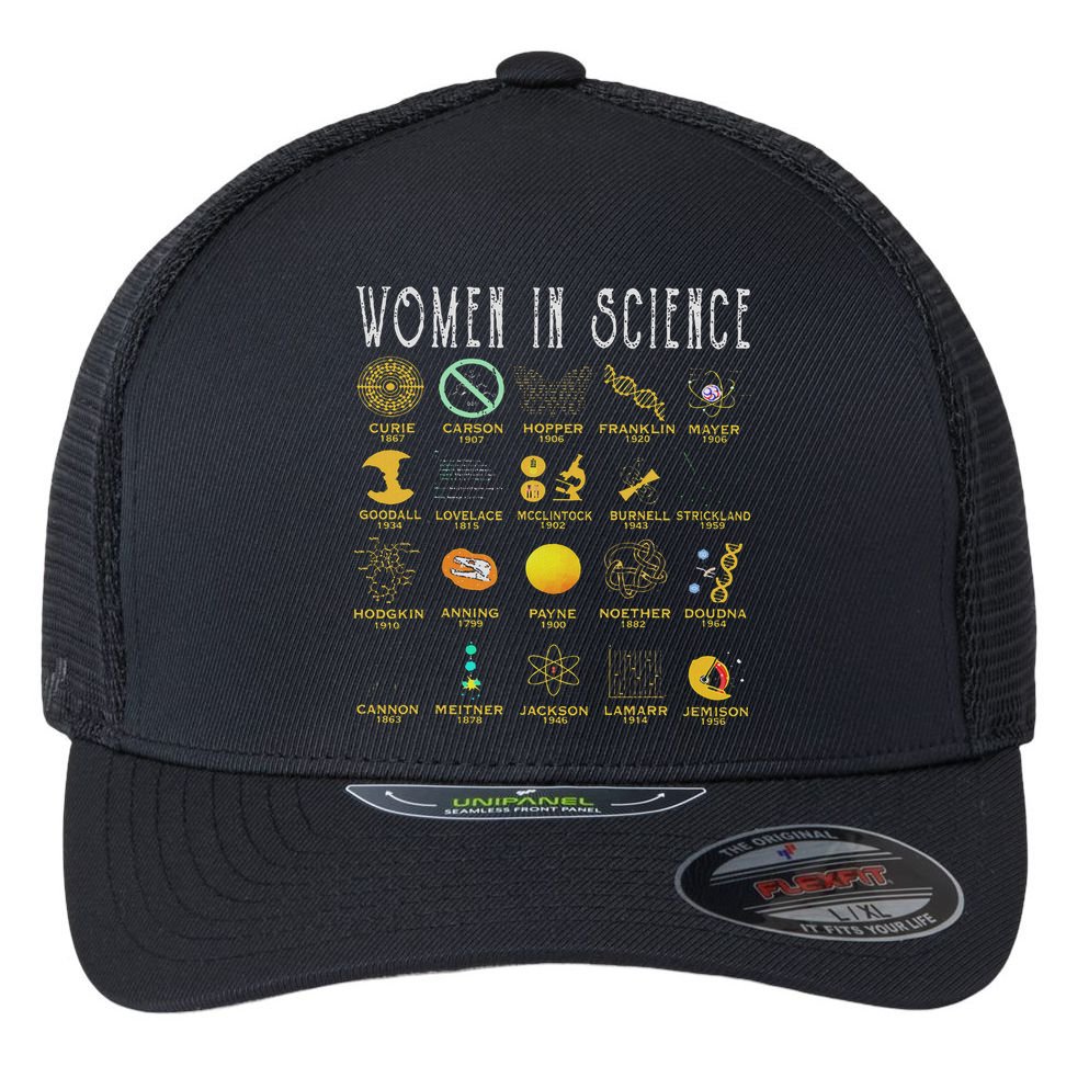 Women In Science Flexfit Unipanel Trucker Cap