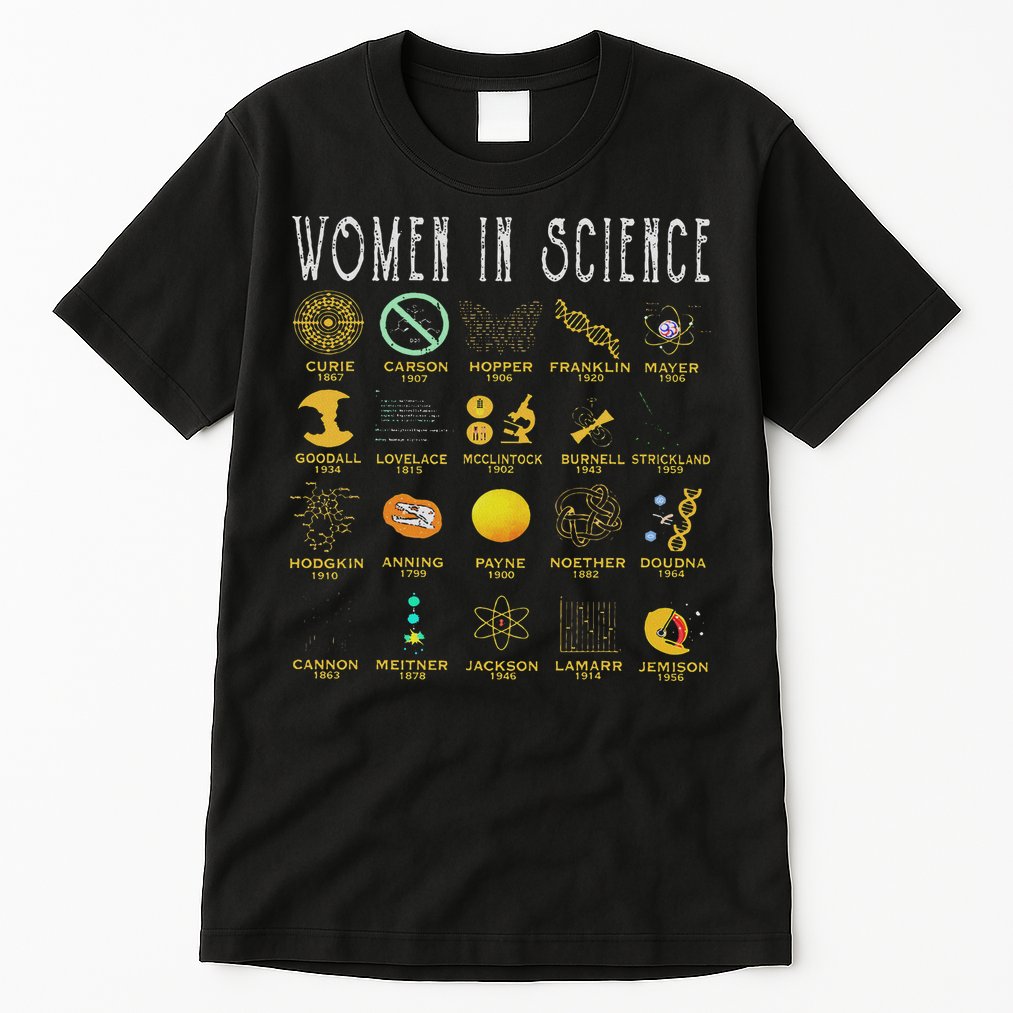 Women In Science Tall T-Shirt